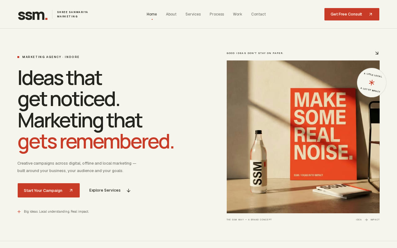 Shree Sanwariya Marketing website preview