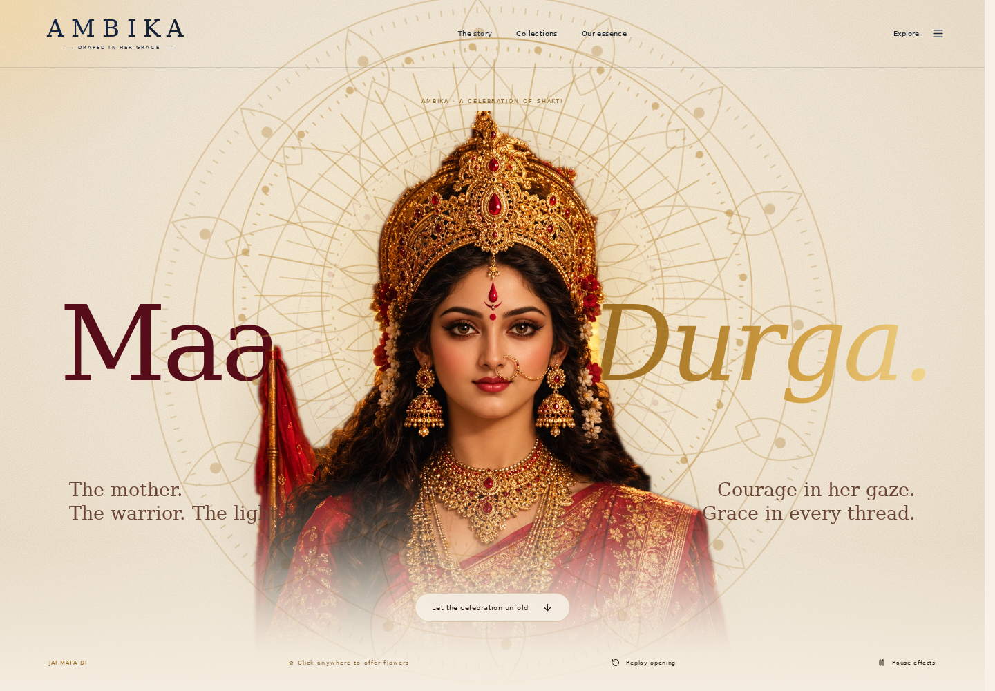 Ambika website preview